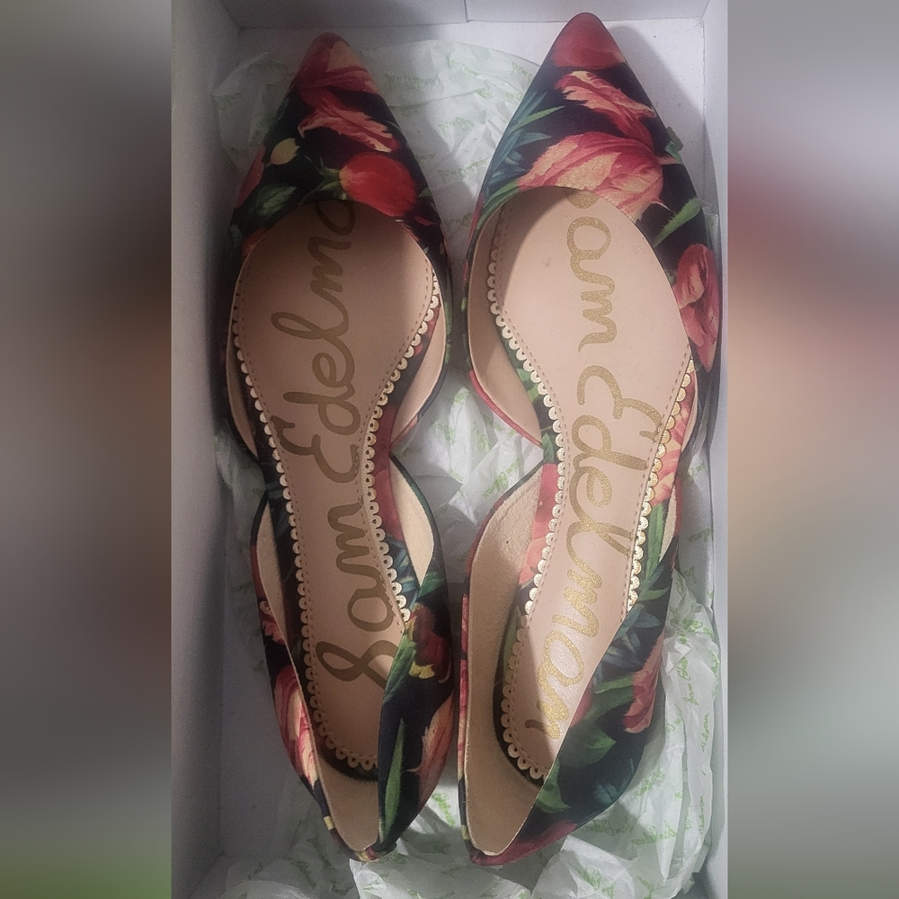 Sam Edelman Women's Multicolor Floral Flats